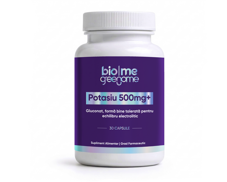 Potasiu (gluconat) 500mg+, 30 capsule