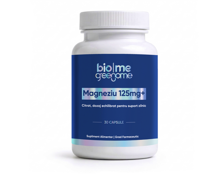 Magneziu (citrat) 125mg+, 30 capsule