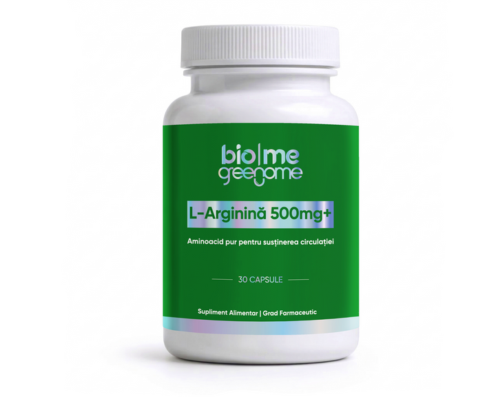 L-Arginină 500mg+, 30 capsule