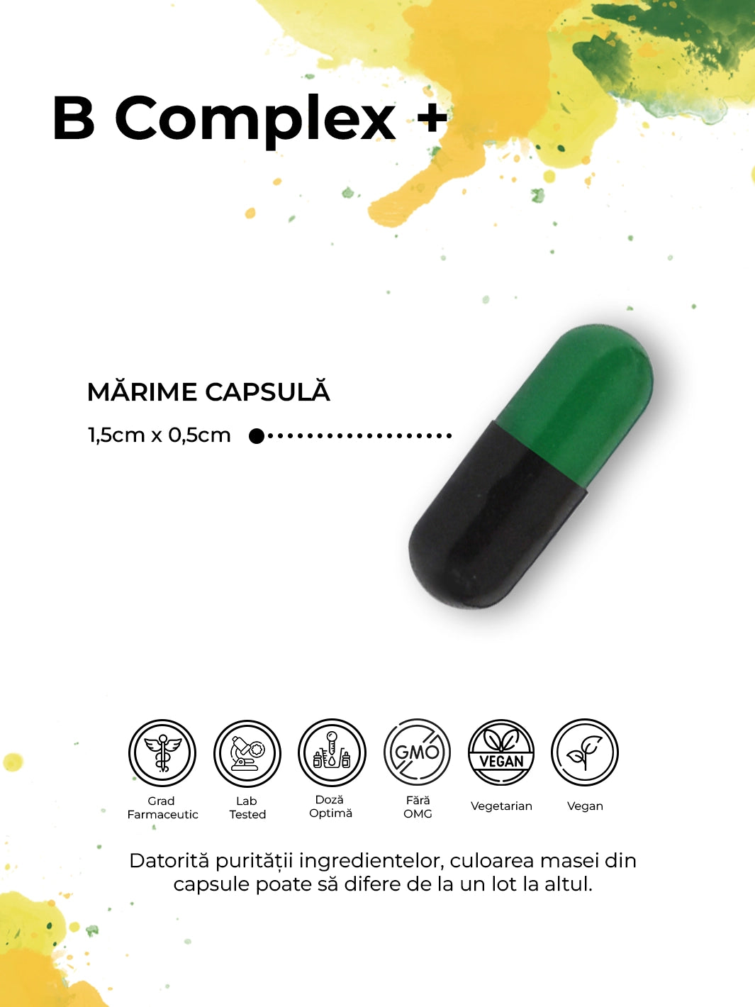 B Complex+, 30 capsule