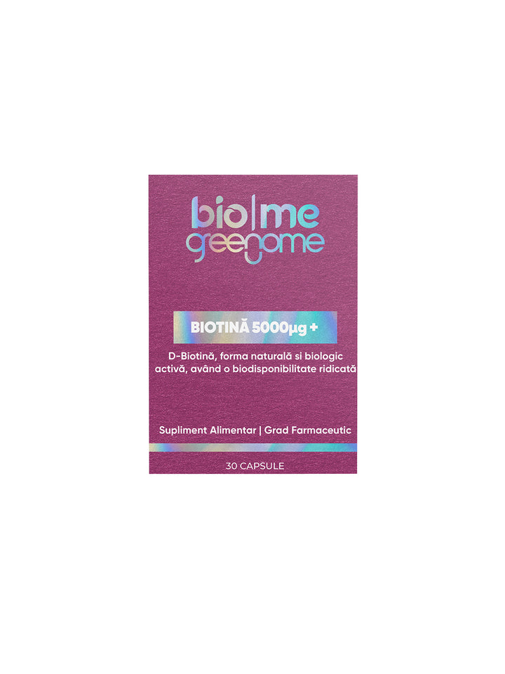 Biotina (D-Biotina) 5mg+, 30 capsule