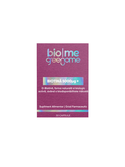 Biotina (D-Biotina) 5mg+, 30 capsule