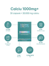 Calciu 1000mg+, 30 comprimate