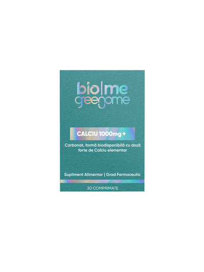 Calciu 1000mg+, 30 comprimate
