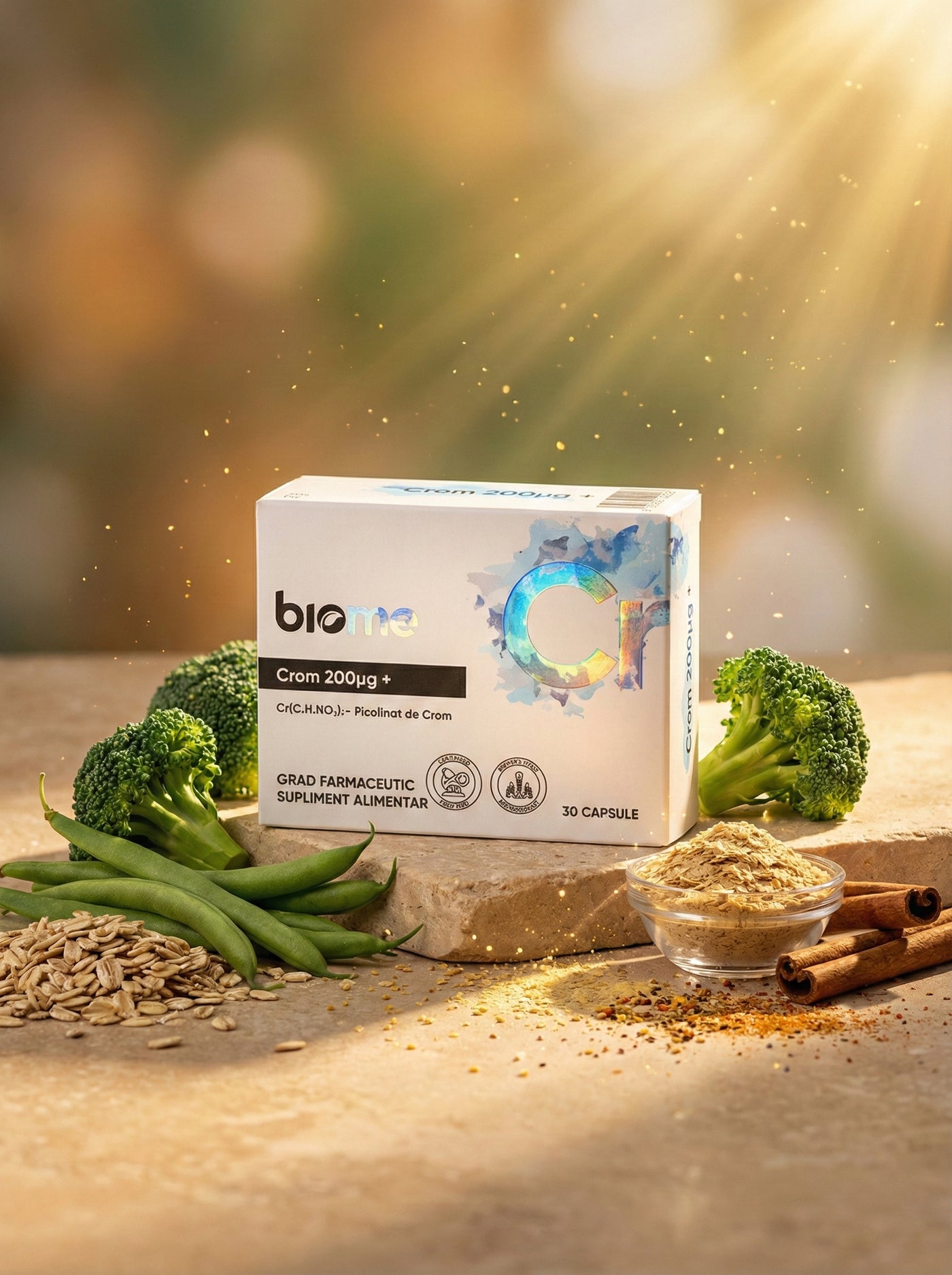 Crom (picolinat) 200μg+, 30 capsule