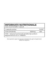 Crom (picolinat) 200μg+, 30 capsule