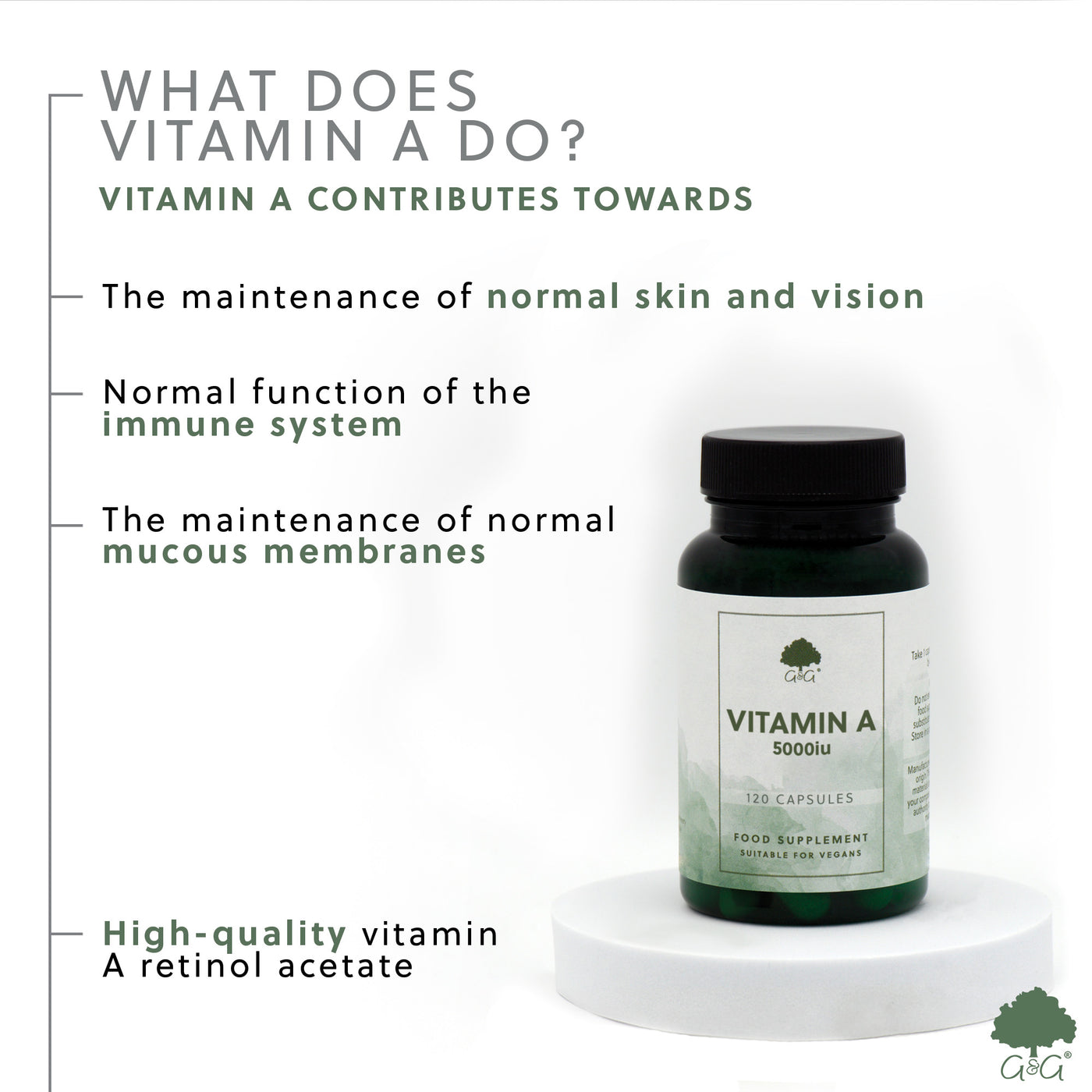 Vitamina A (retinol) 5000UI - 120 capsule