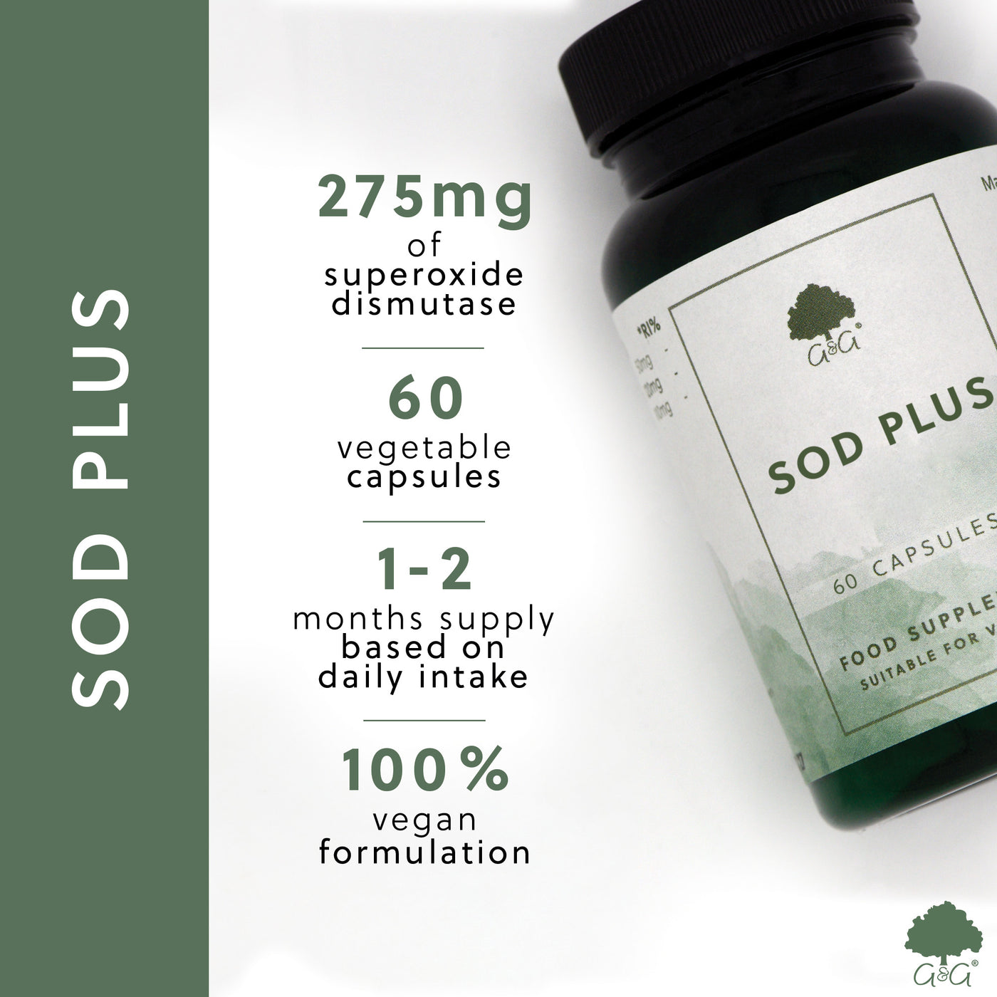 SOD Plus (Superoxid Dismutază) - 60 capsule