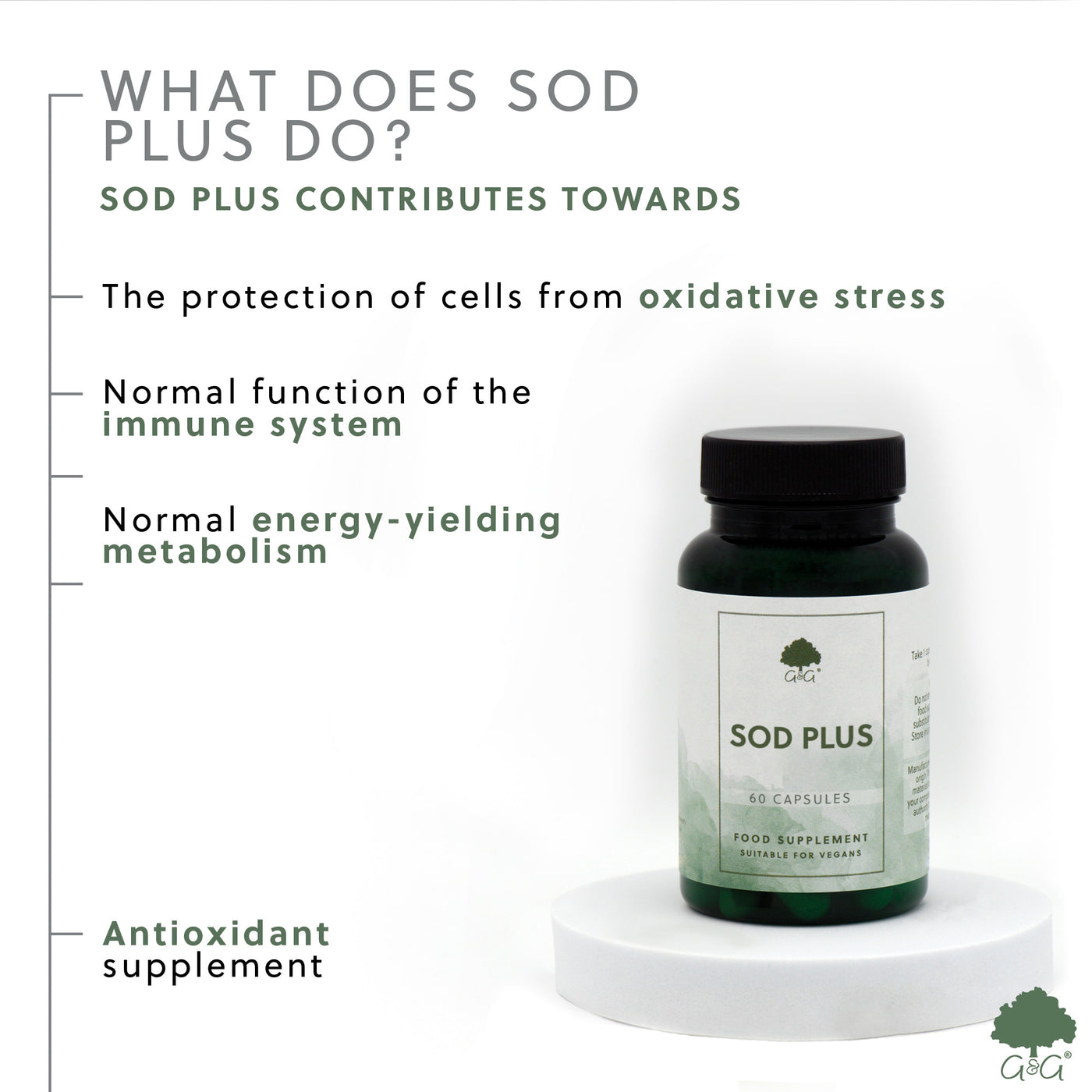 SOD Plus (Superoxid Dismutază) - 60 capsule