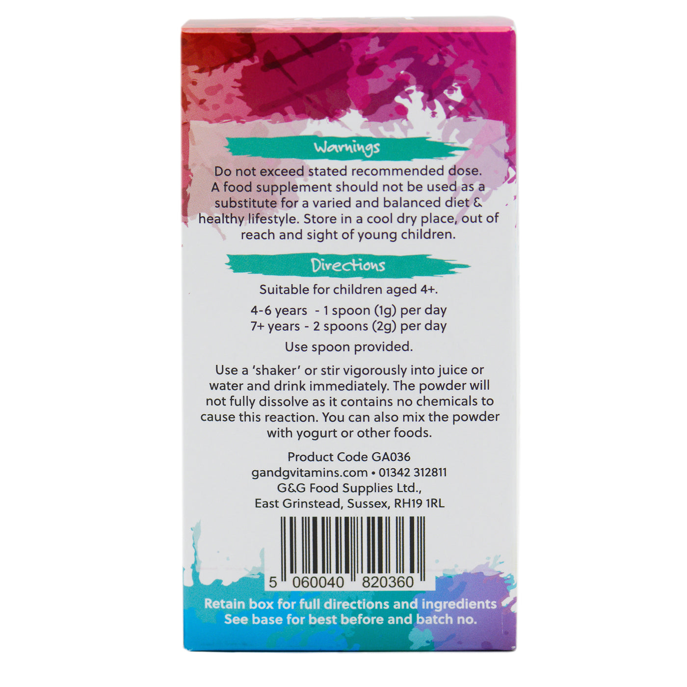 Kid's Rainbow Food - 100g pulbere