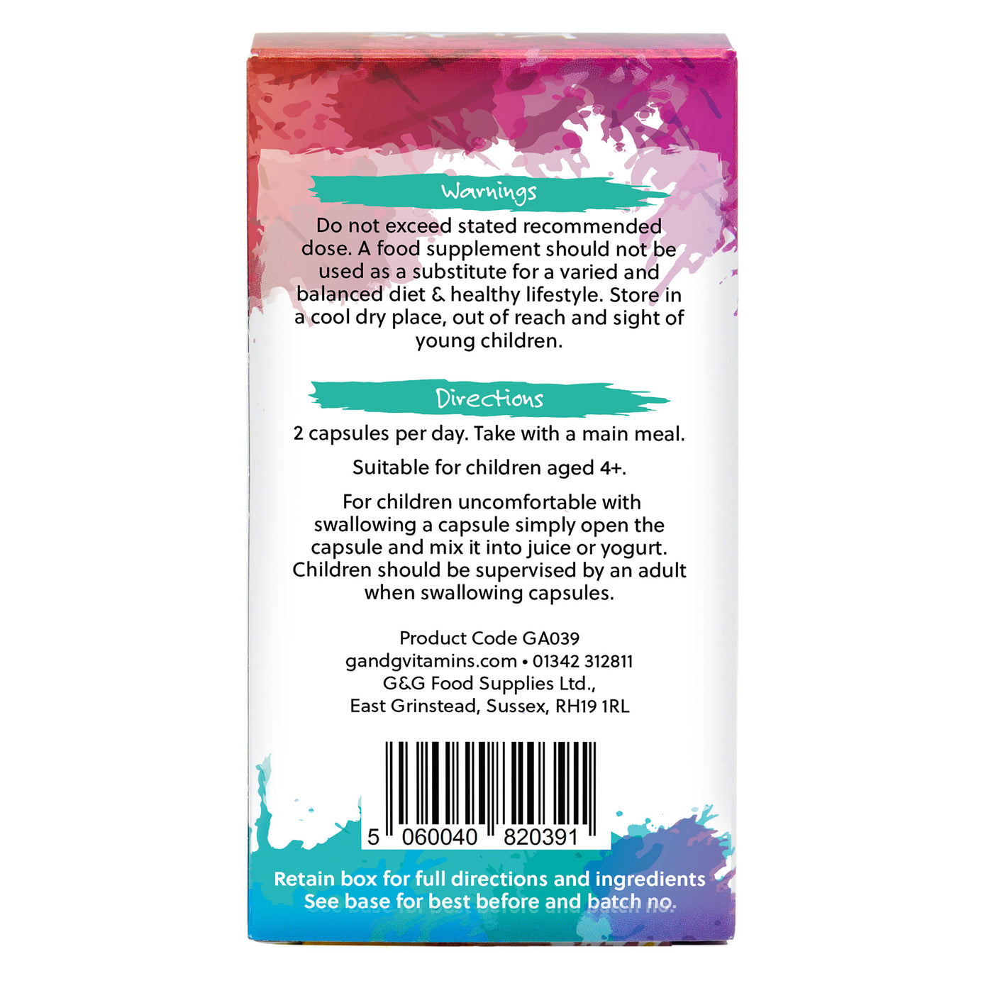 Kid's Rainbow Food - 120 capsule