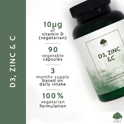D3, Zinc & C - 90 capsule