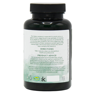 Beta-Caroten Naturală (din micro-alge) 15mg - 120 capsule