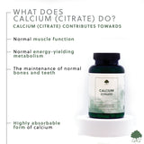 Calciu (citrat) 200mg - 120 capsule