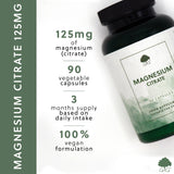 Magneziu (Citrat) 125mg - 90 capsule