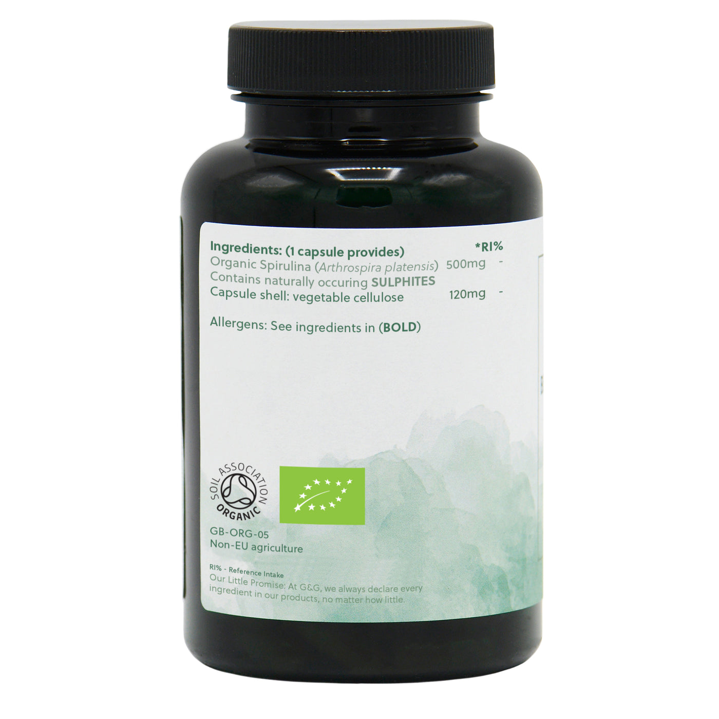 Spirulină Organică 500mg - 120 capsule