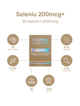 Seleniu (l-selenometionina) 200μg+, 30 capsule