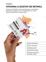 Vitamina A (acetat de retinil) 10.000UI+, 30 capsule