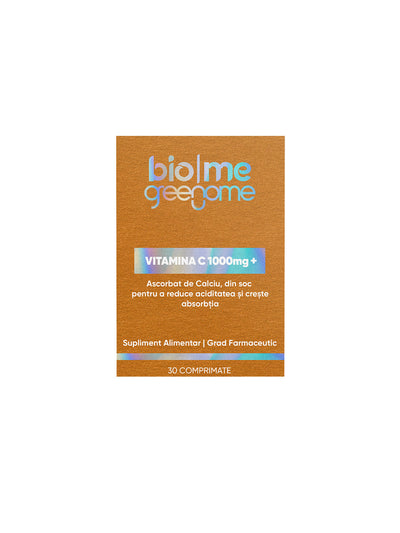 Vitamina C (Ascorbat de Calciu) 1000mg+, 30 comprimate