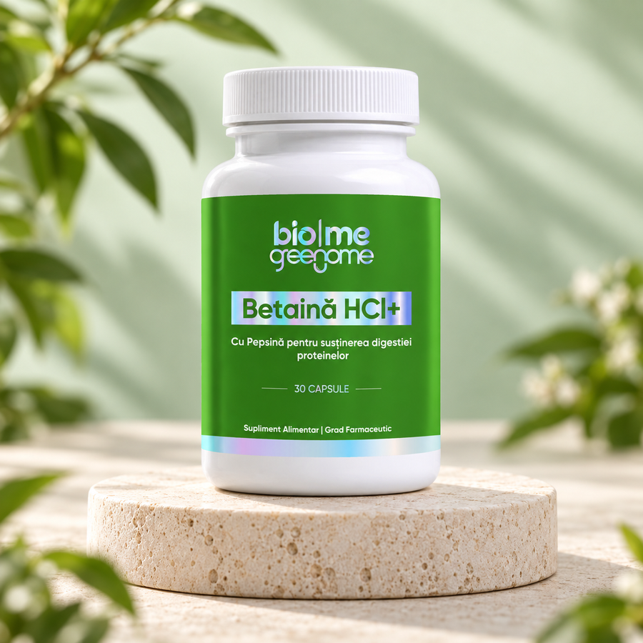 Betaină HCl 440mg+, 30 capsule