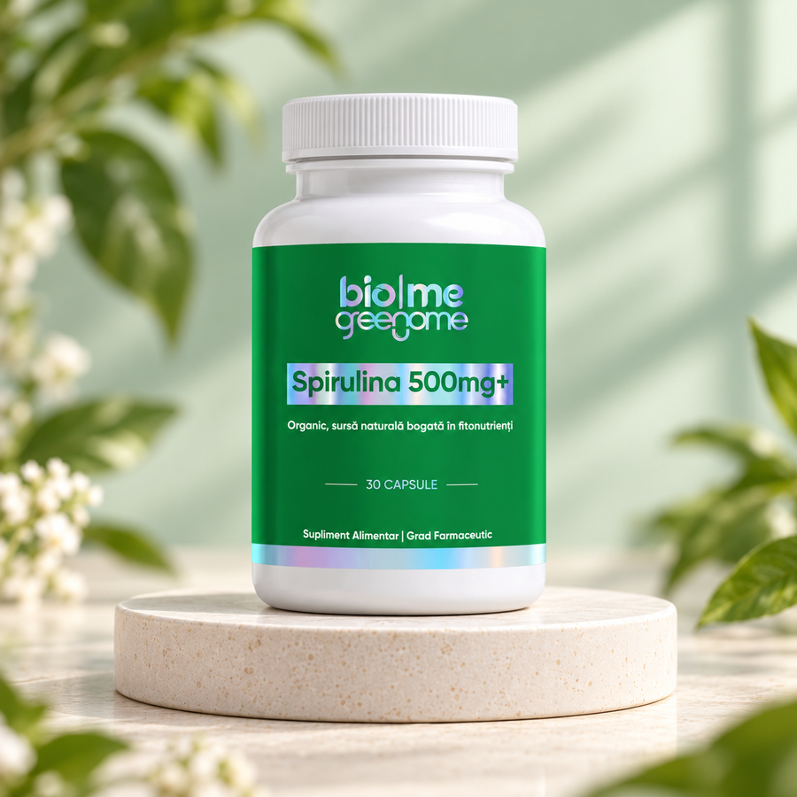 Spirulina 500mg+, 30 capsule