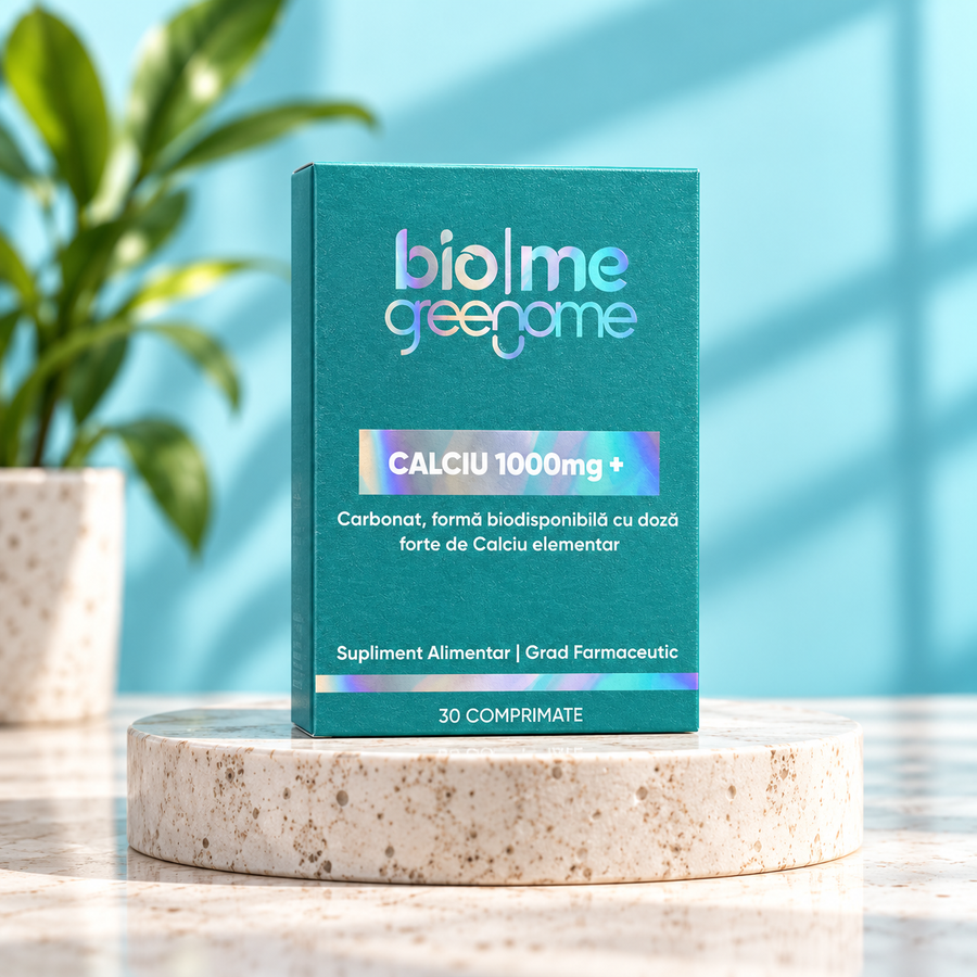 Calciu 1000mg+, 30 comprimate